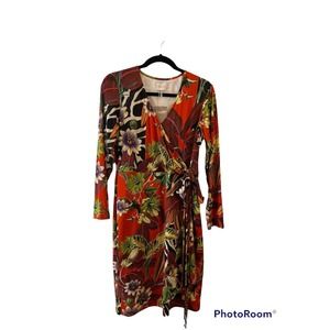 Madeleine Fun Floral Long Sleeved Dress Size 10 NWT